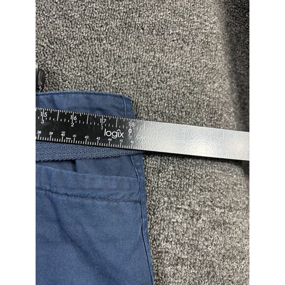 Lauren Jeans Co Capri Pants Womens Size 12 Straight Blue Mid Rise Belted - Picture 7 of 9